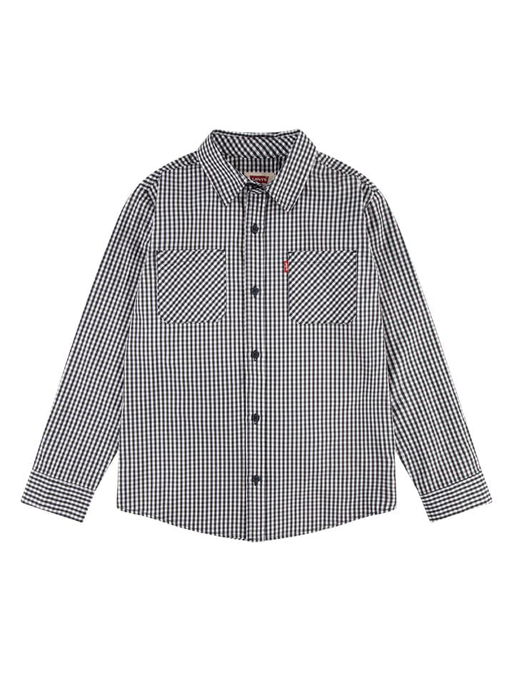 Levi's Kids Hemd in Weiß/ Schwarz günstig kaufen
