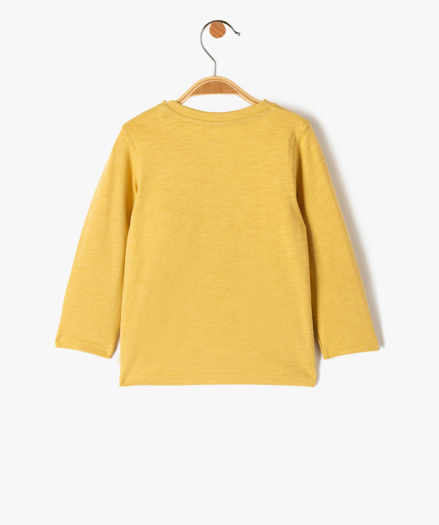 Tee-shirt bébé Garçon à manches longues avec motif jaune | GEMO