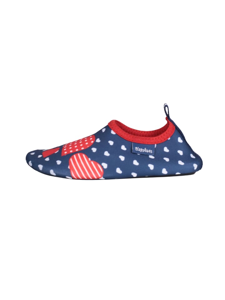 Playshoes Barfuß-Schuh Herzchen in Marine günstig kaufen