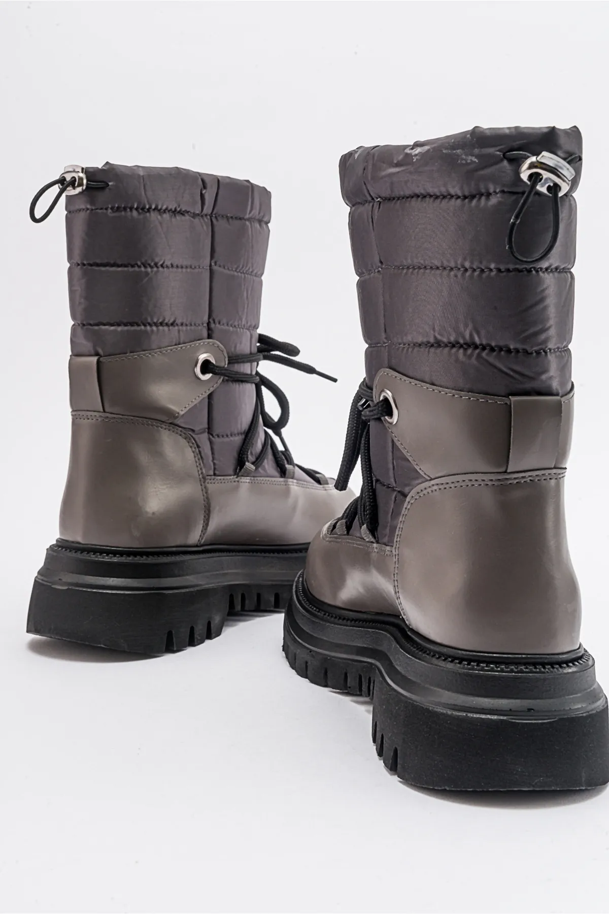 LuviShoes  WELD Grey Skin Damen-Schneestiefel