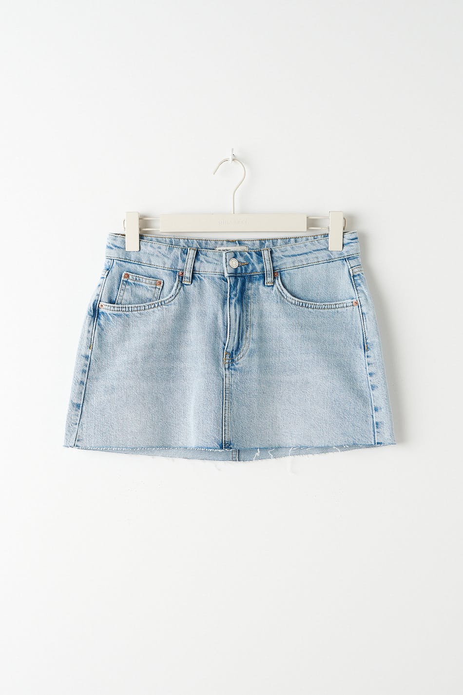 Mini denim skirt