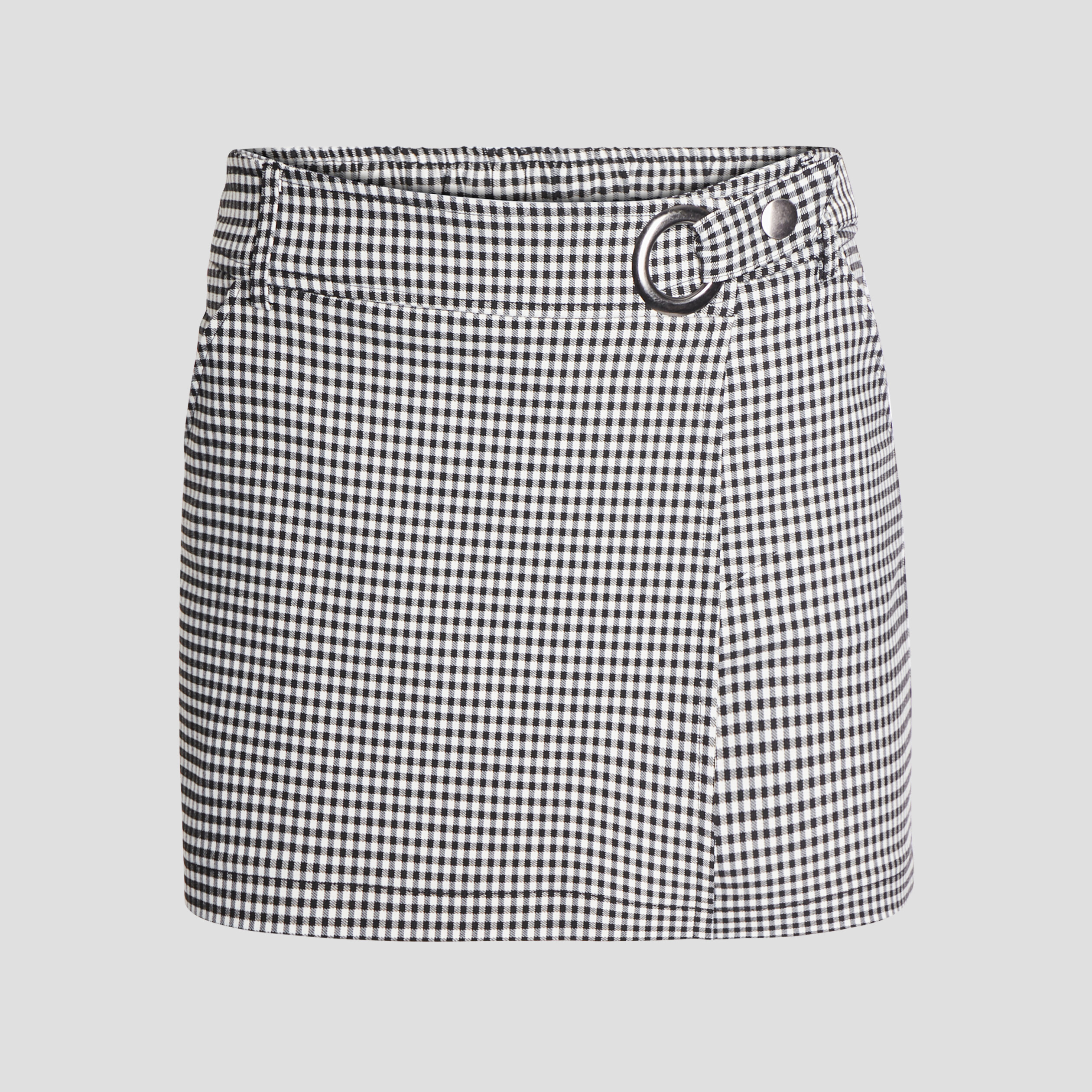 Jupe droite avec boucle noir femme | La Halle