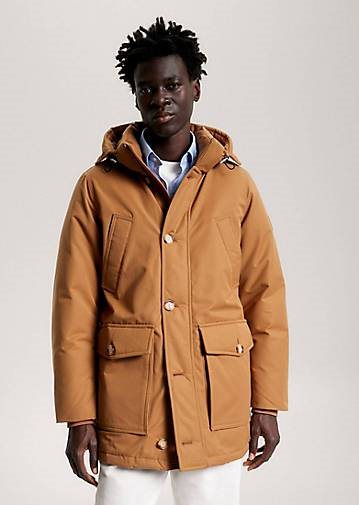 TOMMY HILFIGER Herren Daunenjacke mit Kapuze ROCKIE NON FUR DOWN PARKA