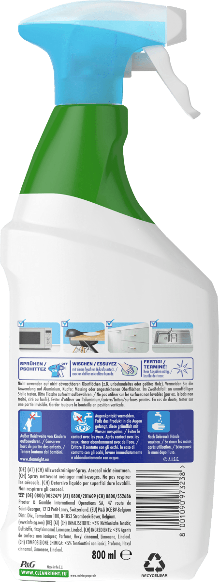 Küchenreiniger Fettentferner Orange, 800 ml
