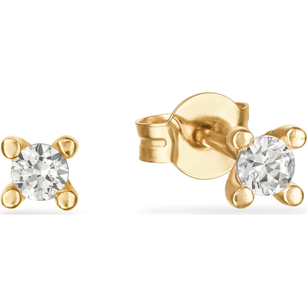 FAVS Boucles d'oreilles à fermoir à poussette 375 Or jaune Boucles d'oreilles