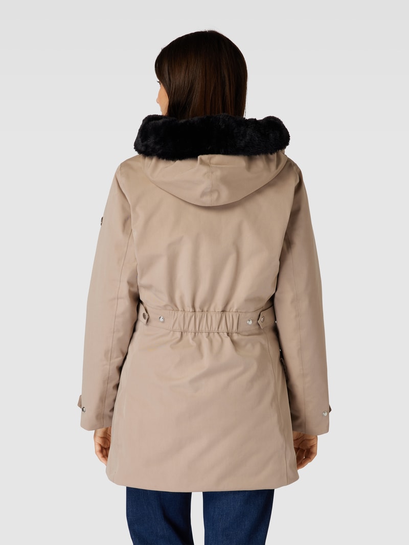 Parka mit Kapuze Modell 'BRITT' in beige
