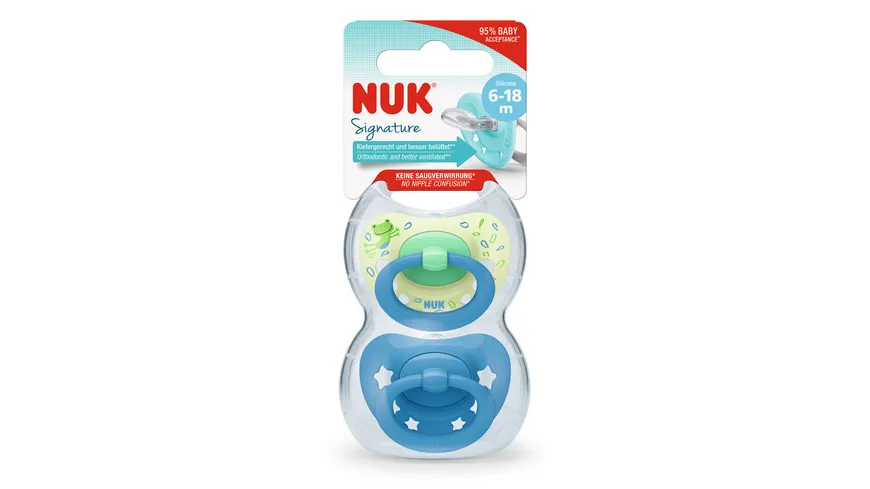 NUK Schnuller Signature Silikon 6-18 Monate