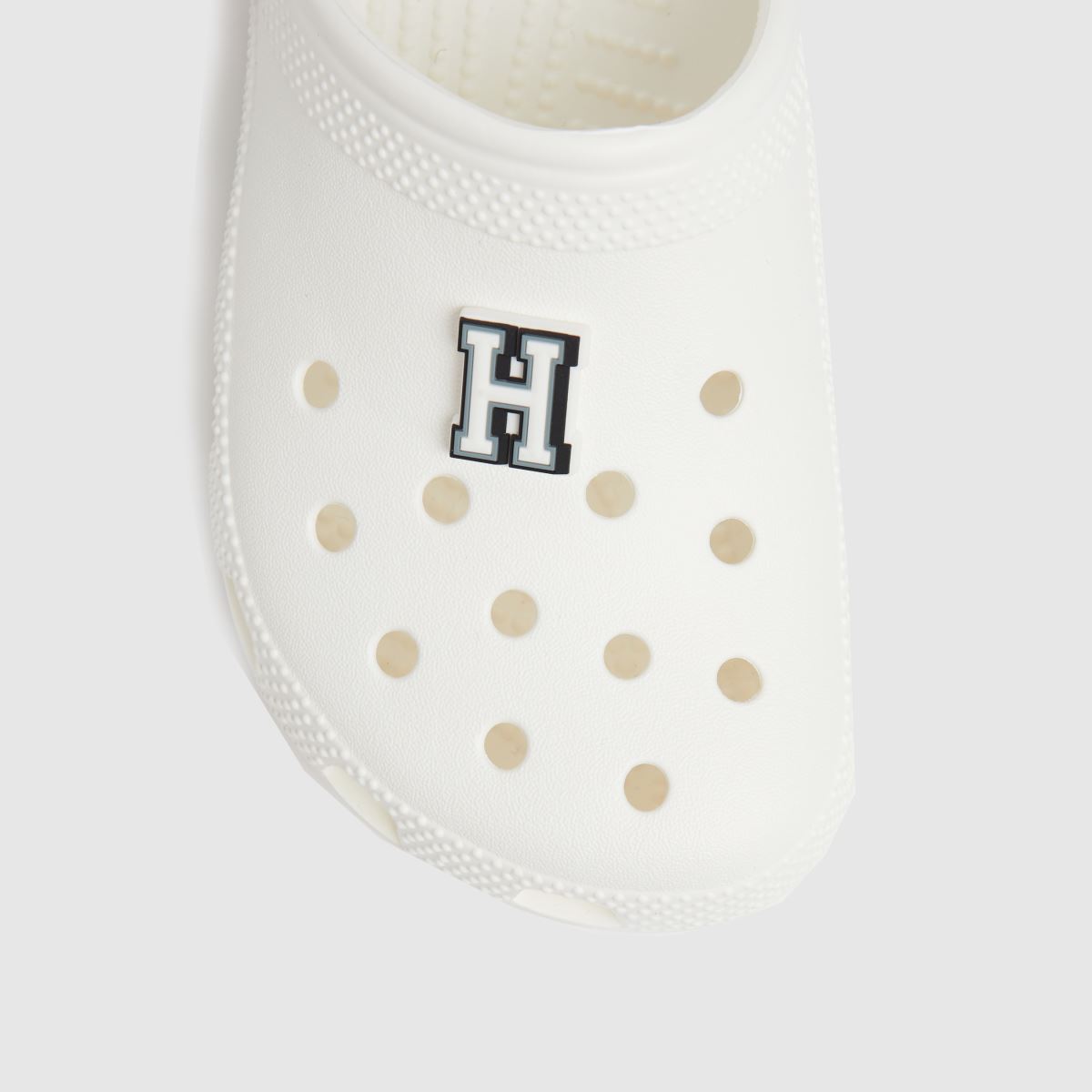 Crocs fehér és fekete jibbitz h betű