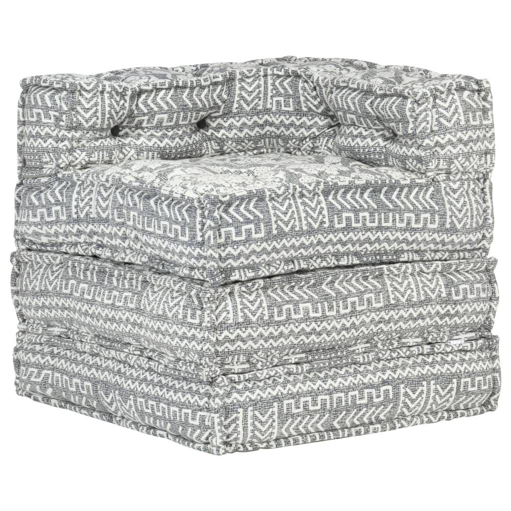 Klappmatratze 297477, möbelando, 69 cm hoch, (LxBxH: 70x70x69 cm), aus Baumwolle in Hellgrau