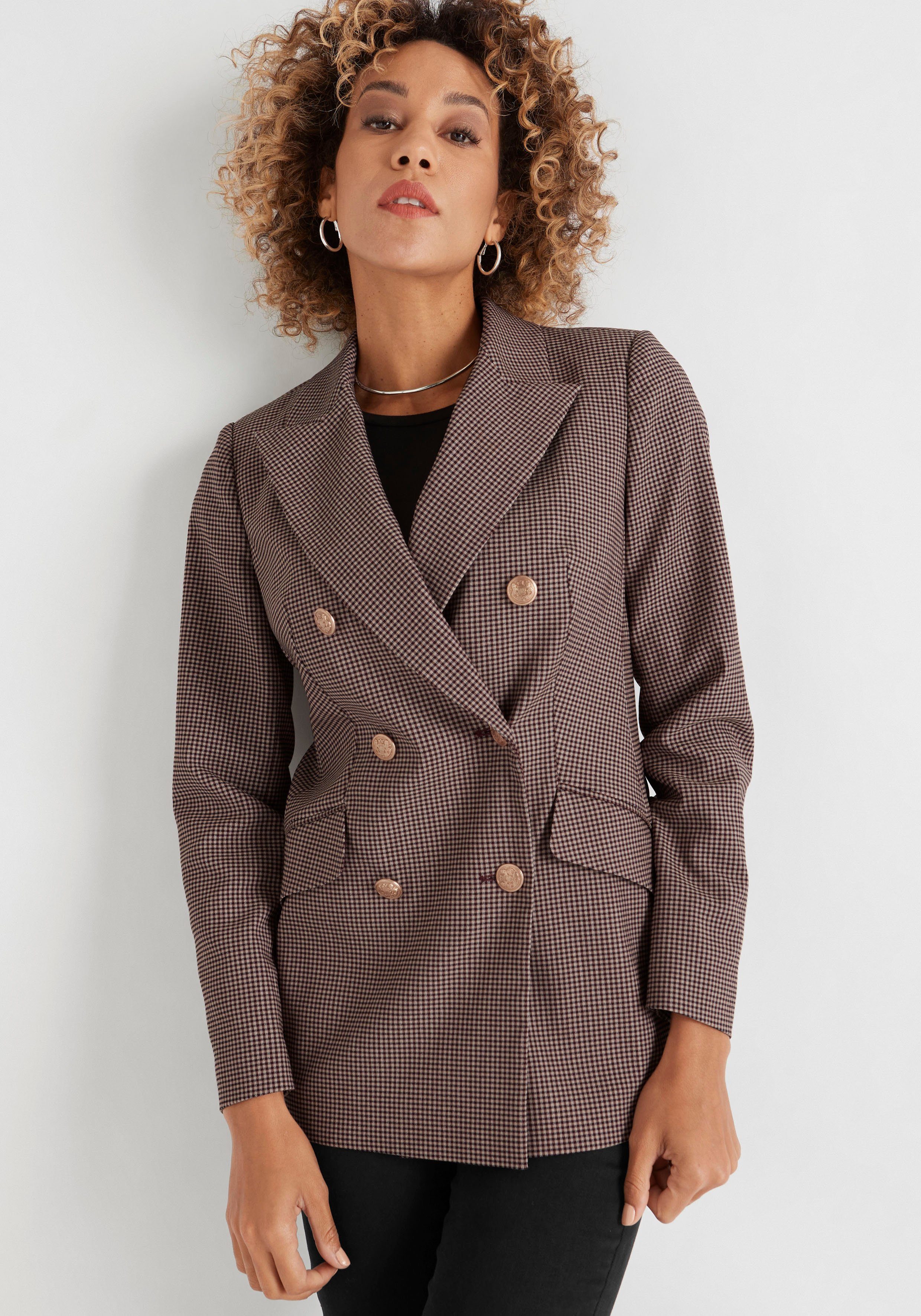 HECHTER PARIS Jackenblazer mit doppelter Knopfleiste