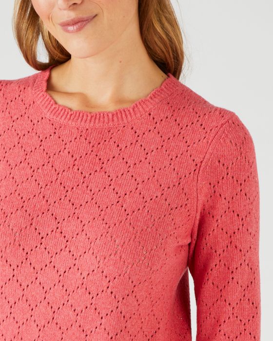 Pull maille ajourée