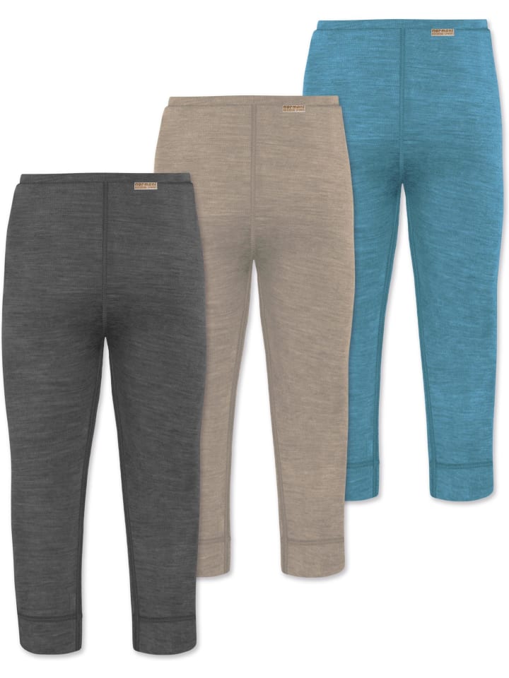 Normani Outdoor Sports 3er Pack Baby Merino Hose Unterhose „Tihoi