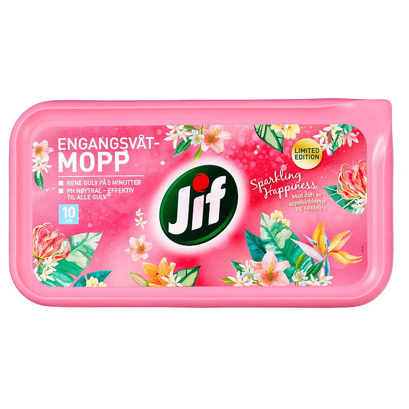 Jif Engangsmopp 10-pk Jif Sparkling Happiness