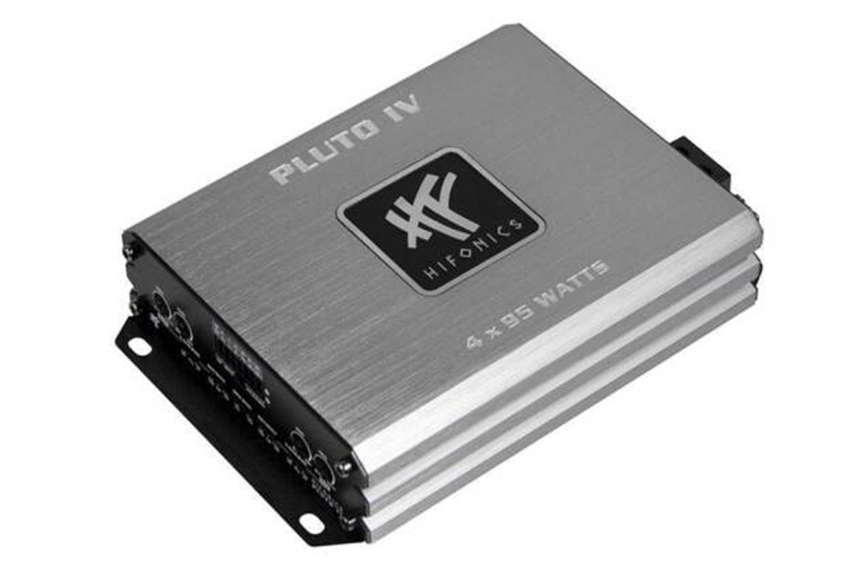Hifonics PLUTO IV Digital 4-Kanal Mini Auto Endstufe 380 Watt RMS Verstärker