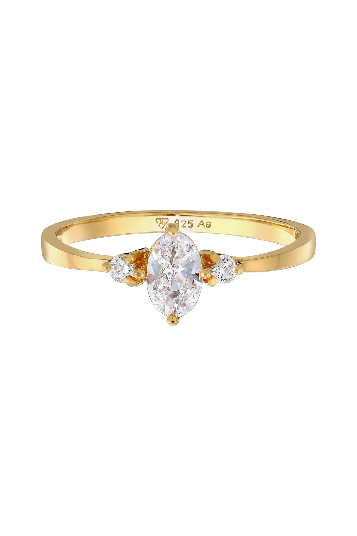 ELLI  Ring - Goldfarben - Zirkon