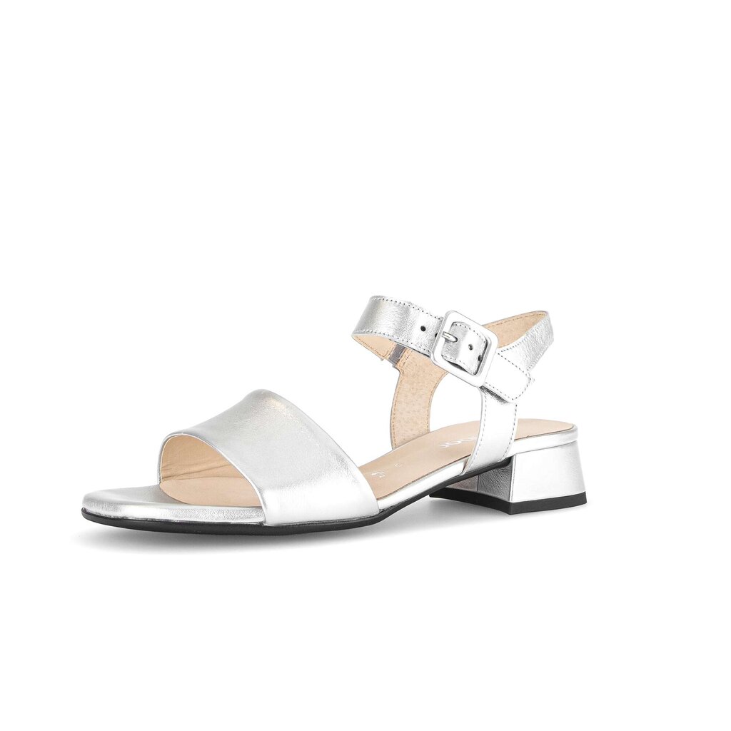 Gabor comfort Riemchensandale silber