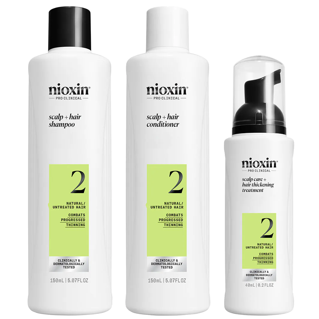 Nioxin System 2, Κιτ Καθαρισμού για Φυσικά, Σοβαρά Αραιά Μαλλιά