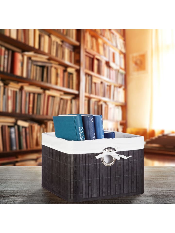relaxdays Aufbewahrungskorb in Natur- (B)31 x (H)20 x (T)31 cm günstig kaufen onesize