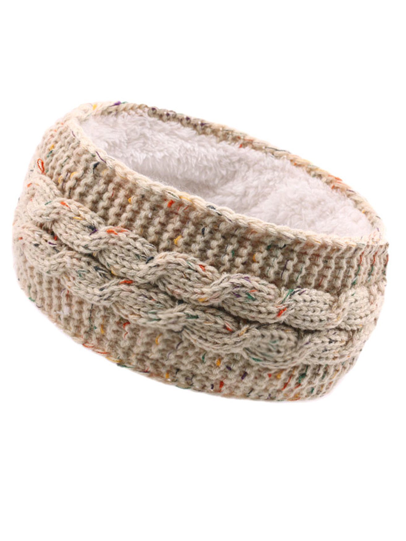 HOHEA H Haarband Gestricktes Stirnband mit Plüschfutter für den Herbst, Sport-Stirnband, 1-tlg., Gestricktes Stirnband für Mädchen, Ohrenwärmer, weich, Winter-Stirnbänder für Damen, rote Stirnbänder, verschiedene Farben