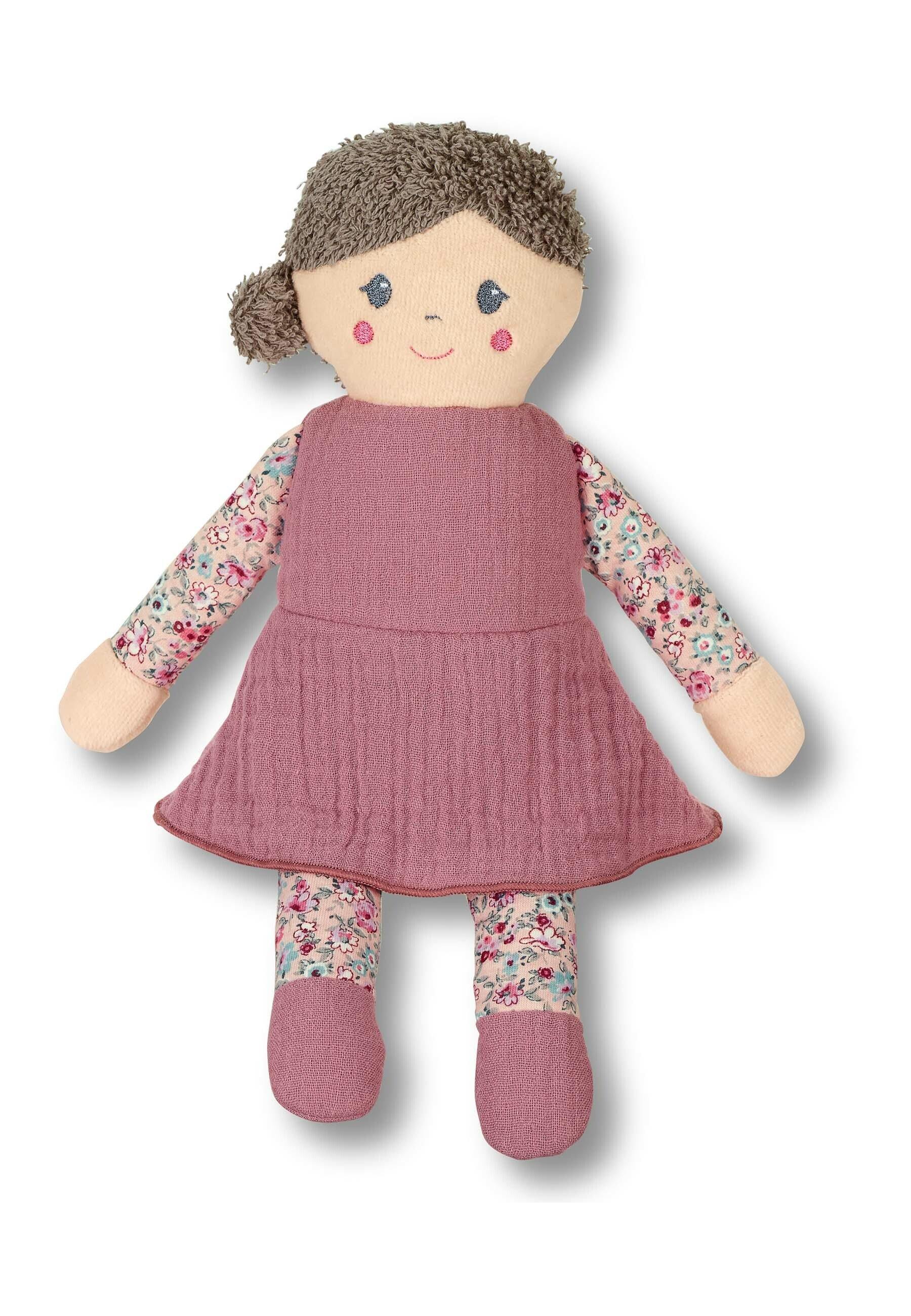 Spielpuppe Mädchen Sophie in Altrosa, 26 cm