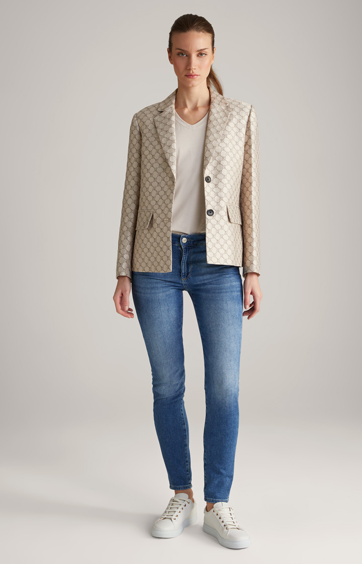 Baumwoll-T-Shirt in Beige