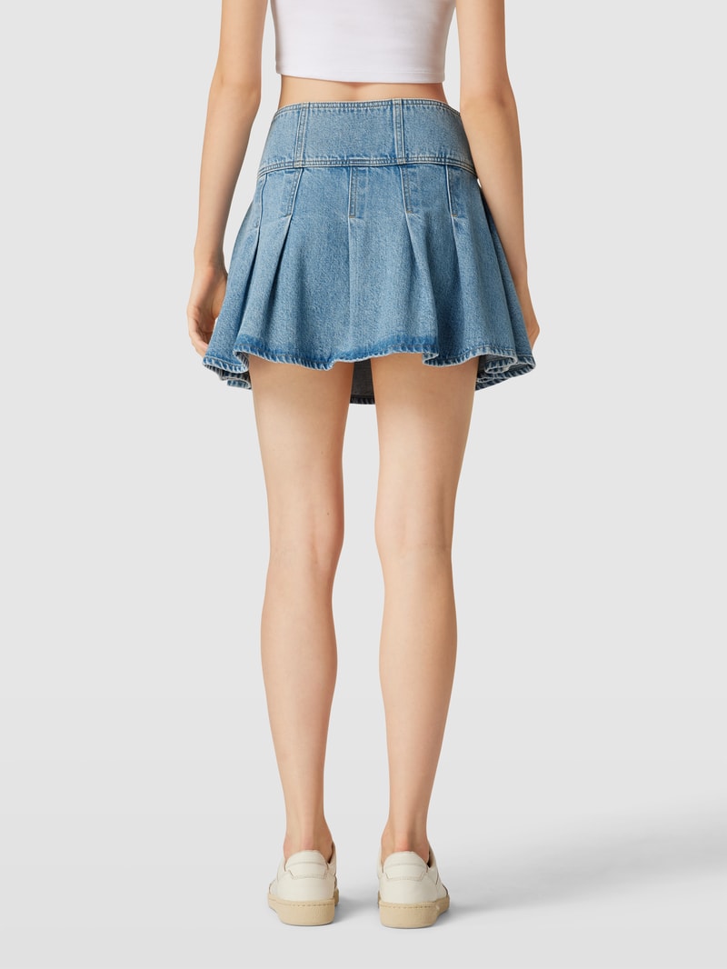 Minirock mit Knopfleiste in jeans