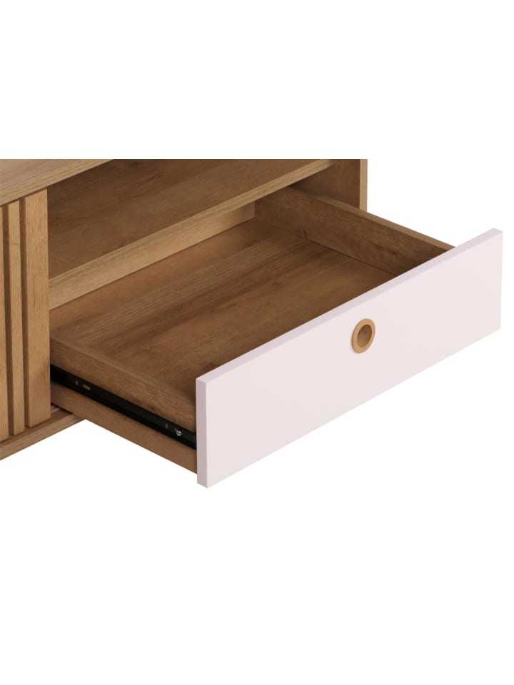 MCW Couchtisch M48, Natur, Schublade weiß günstig kaufen onesize