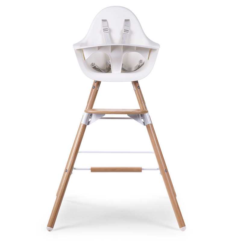 Set de longs pieds en bois naturel pour chaise haute Evolu Childhome