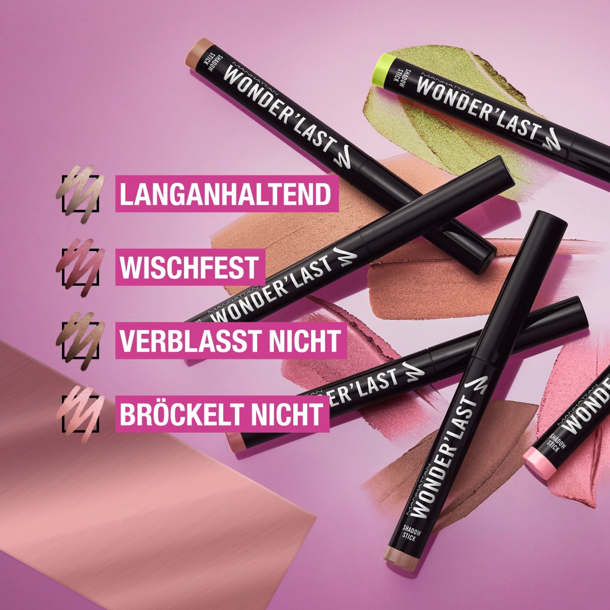 Lidschattenstift Wonder'Last 008 Galactic Green, 1,64 g
