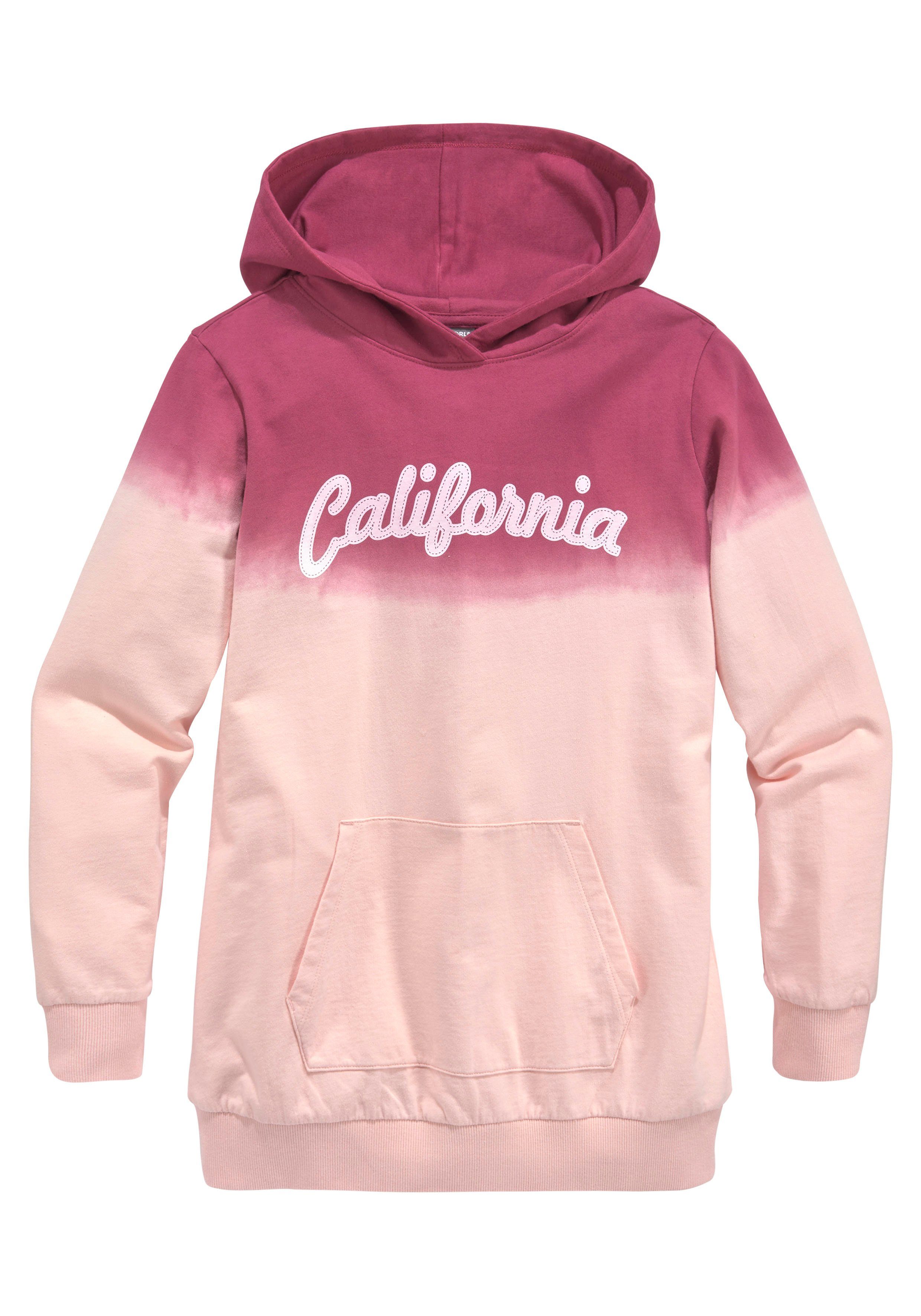 KIDSWORLD Kapuzensweatshirt California in längerer Form