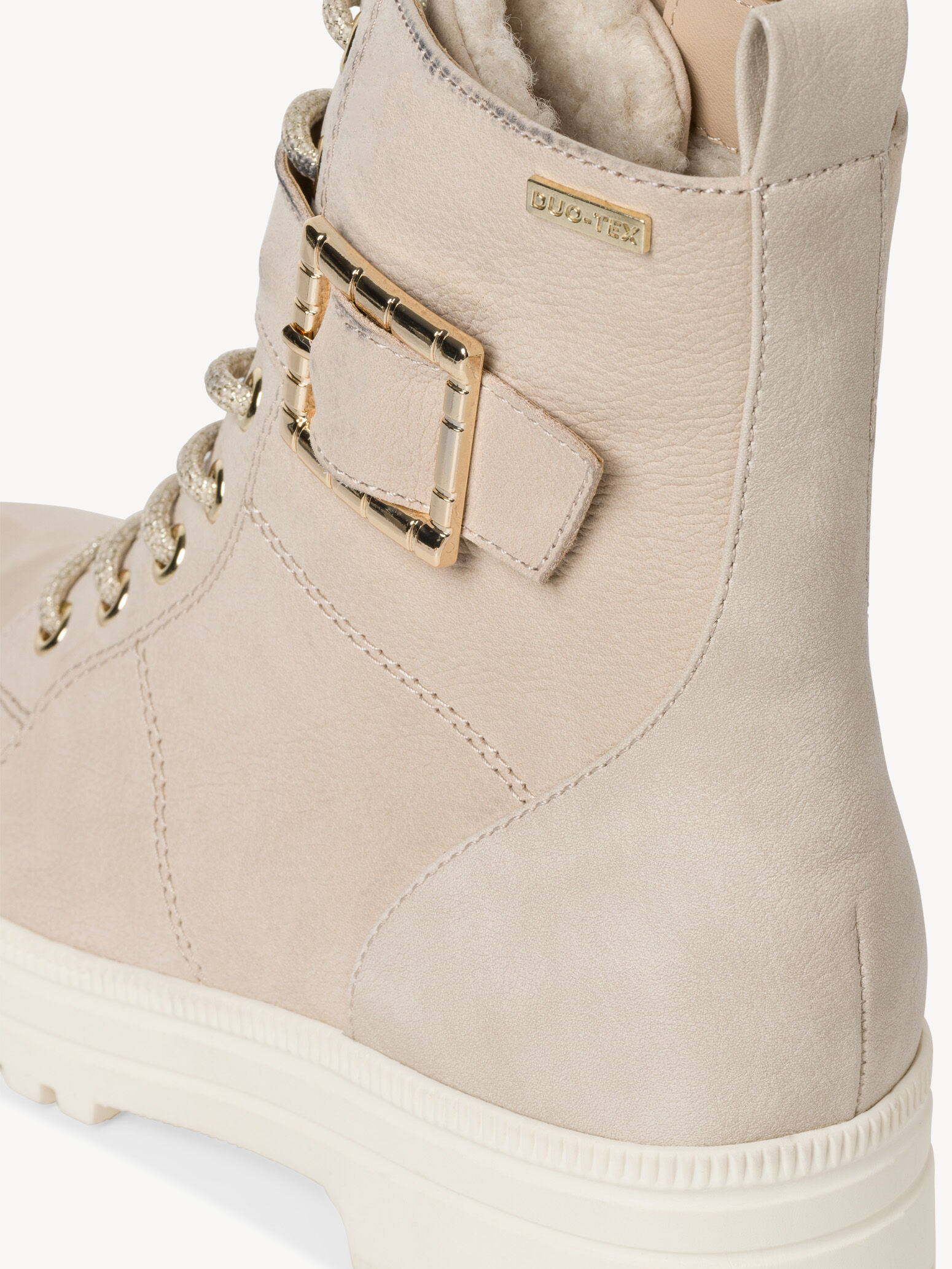 Bottine en cuir - beige