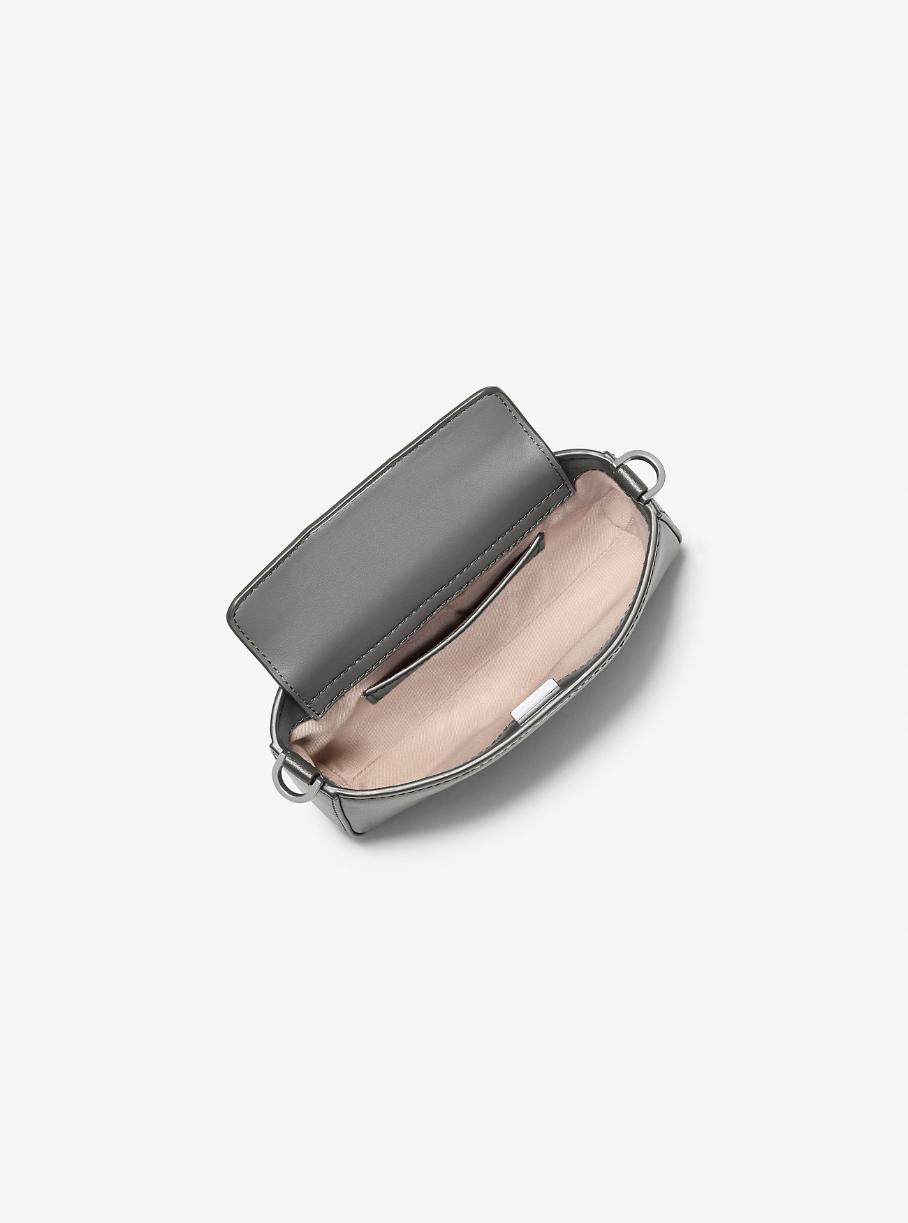 Bryant liten, polert skinn, konvertibel crossbody-veske – STORM