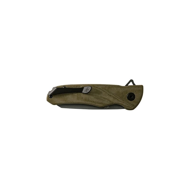 Buck Sprint Ops Pro Green Canvas Micarta S30V 0843GRS
