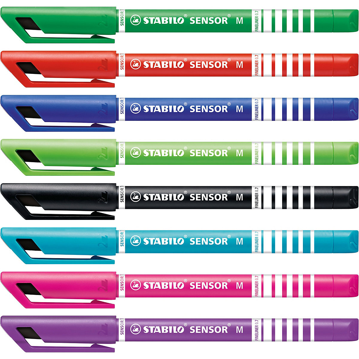Fineliner SENSOR medium, 8 Farben