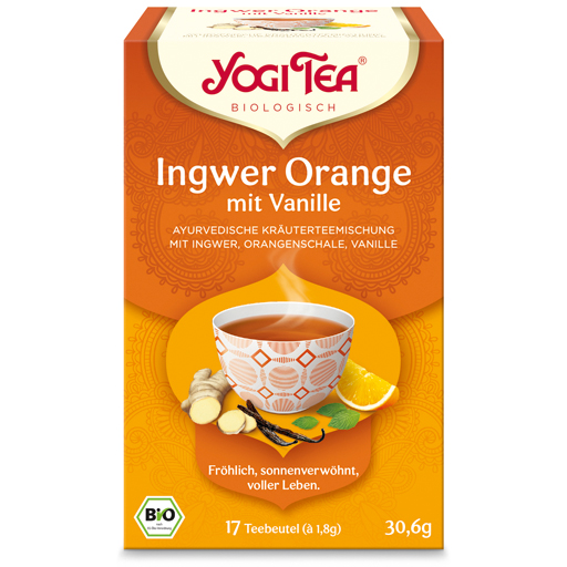 YOGI TEA Ingwer Tee Orange mit Vanille Filterbeutel  17X1.8 g  Filterbeutel
