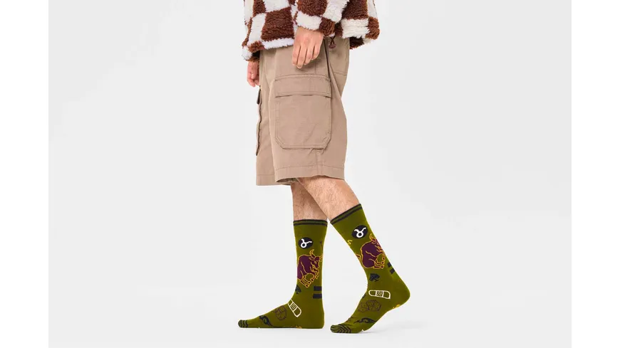 Happy Socks Unisex Socken Taurus dark green