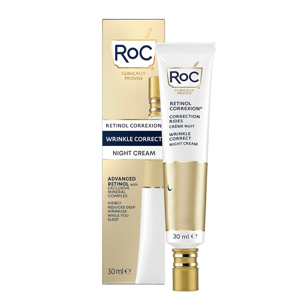 RoC nočna krema proti staranju za korekcijo gub 30 ml