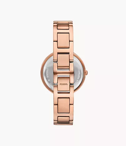 Fossil Outlet Uhr Karli 3-Zeiger-Werk roségoldfarben