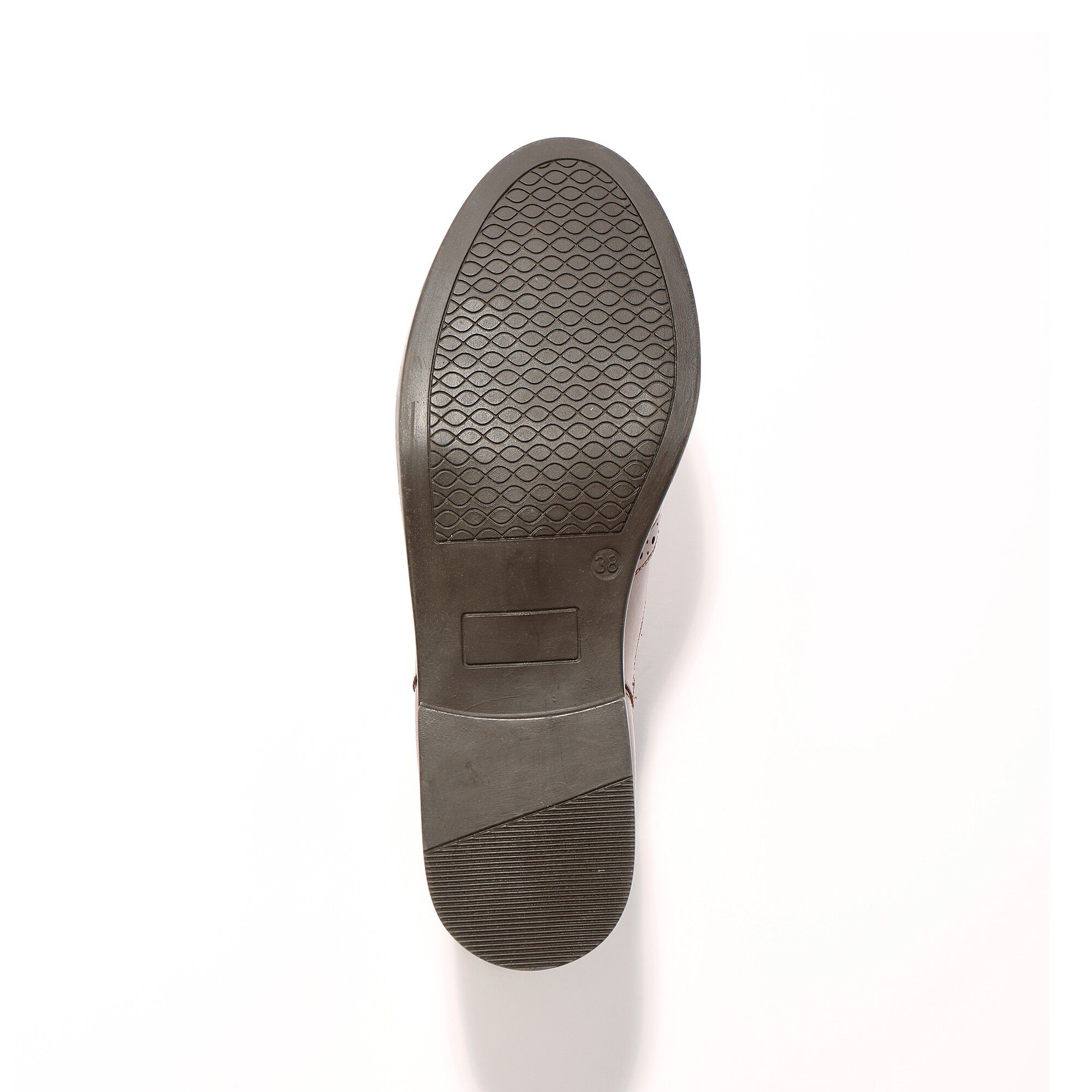 Boots perforées en cuir