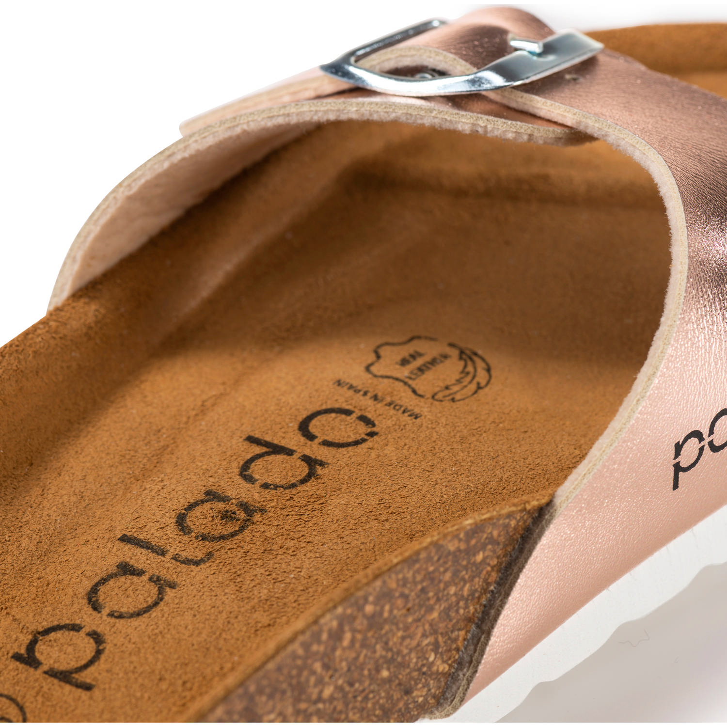 Palado Malta Metallic, Pantoletten, Damen, Rose Matt