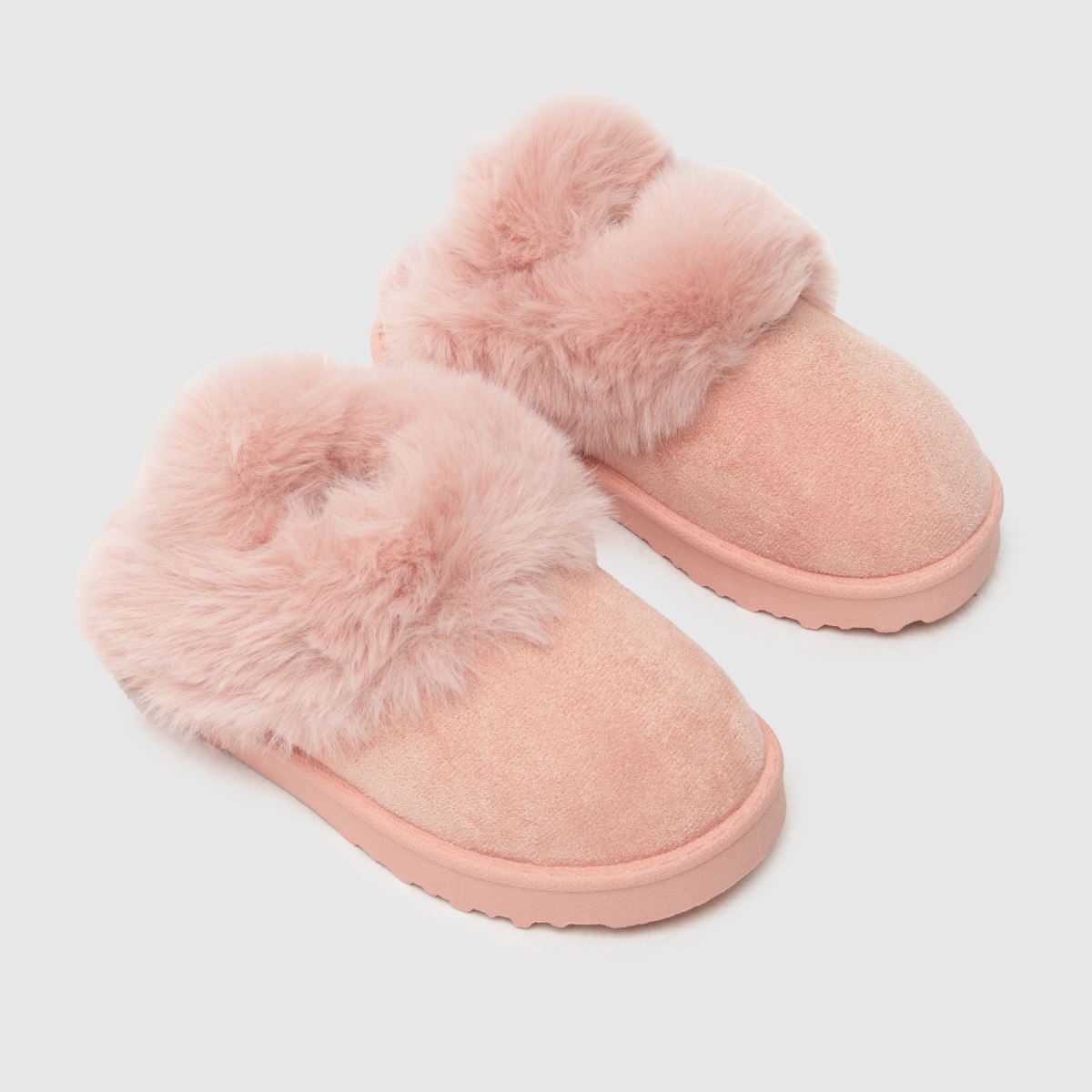 Schuh roza copati za malčke Haven iz krzna za deklice