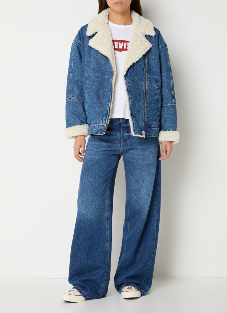 Τζιν μπουφάν Levi's Sherpa με βελούδινη επένδυση και πλαϊνές τσέπες