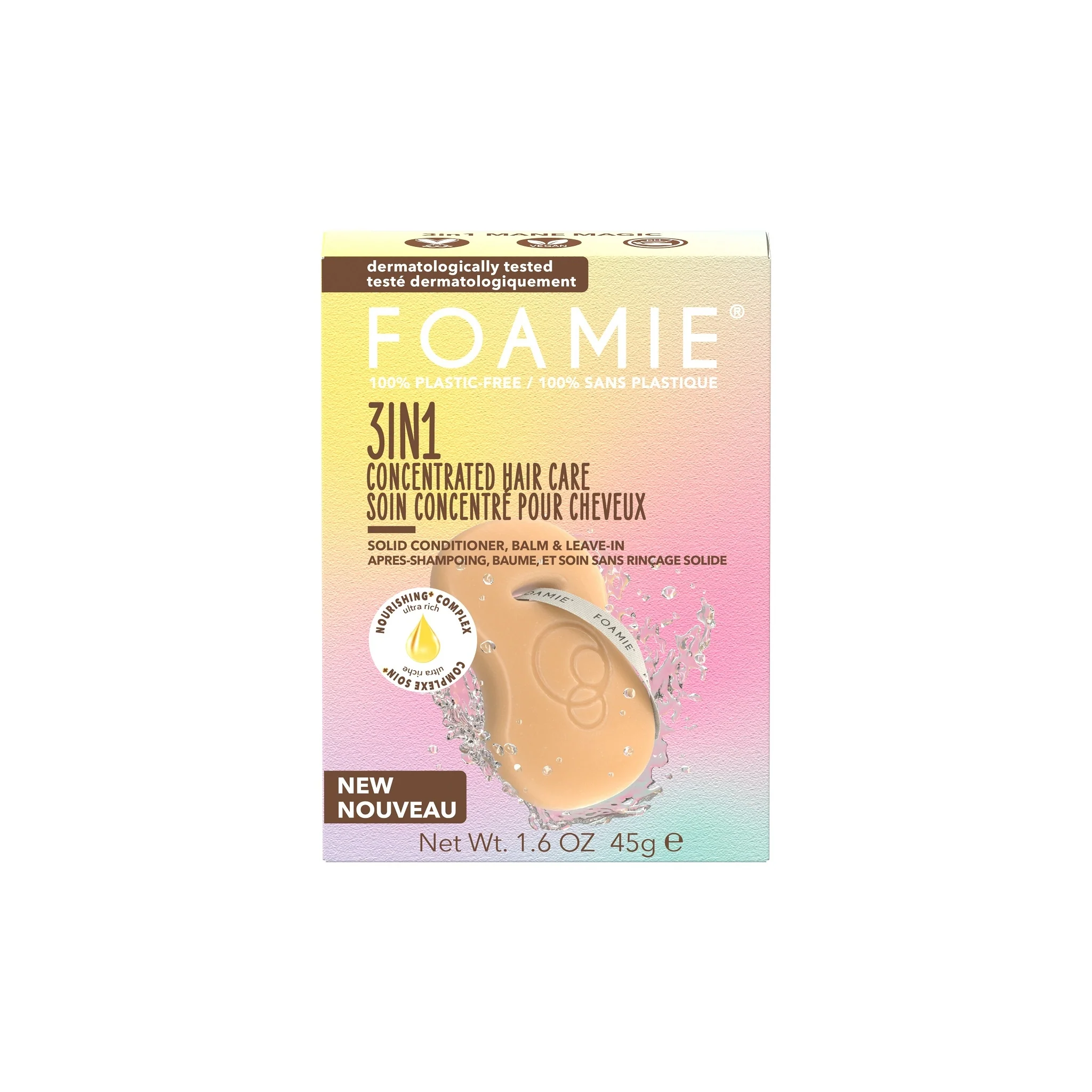 Acondicionador sólido 3 en 1 ManeMagic - Acondicionador nutritivo para el cabello
