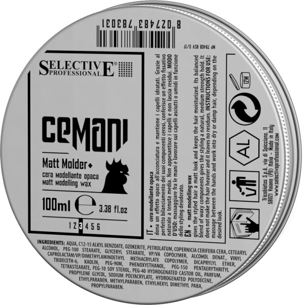 Selective Professional Cemani Matt Molder Haarwachs