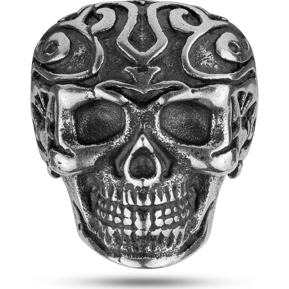 Police Bague pour hommes Métal noir Bague