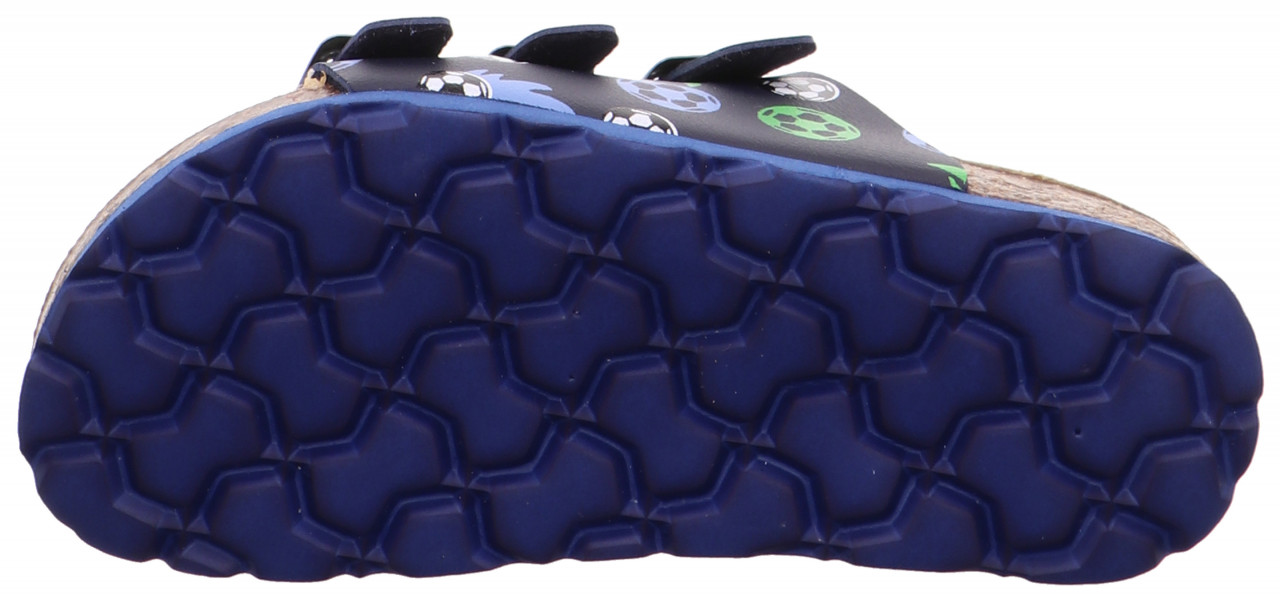 FUSSBETTPANTOFFEL - Blau/GrünPantoffel mit Schnalle