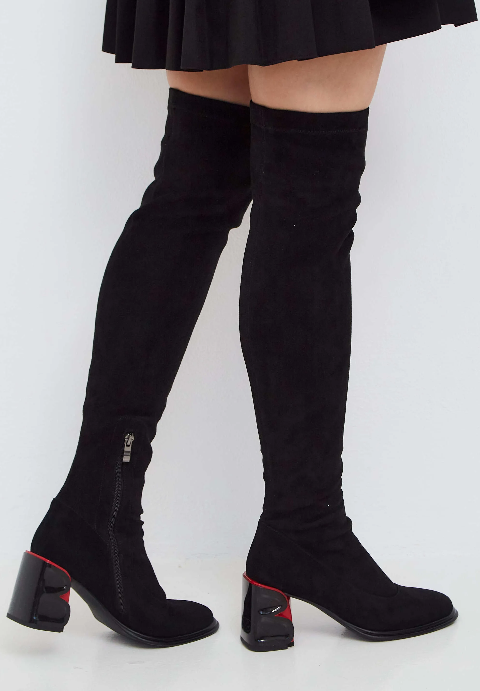 Cesare Gaspari BLOCK HEEL - Botas por encima de la rodilla