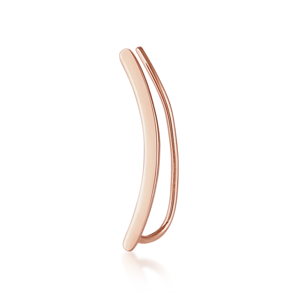 Elli Elli Boucles d'Oreilles Femmes Simple Earclimber Bombé Tendance Basique Blogueur  Boucles d'oreilles