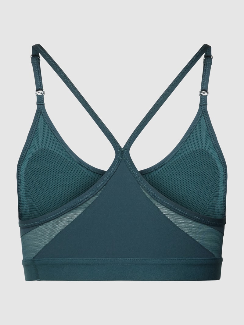 Bustier mit Label-Print in dunkelgrün