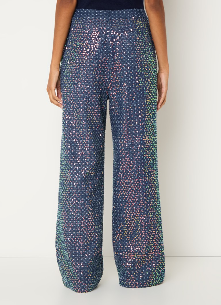 Josephine & Co Freddy Jeans mit mittelhohem Bund, weitem Bein und Pailletten